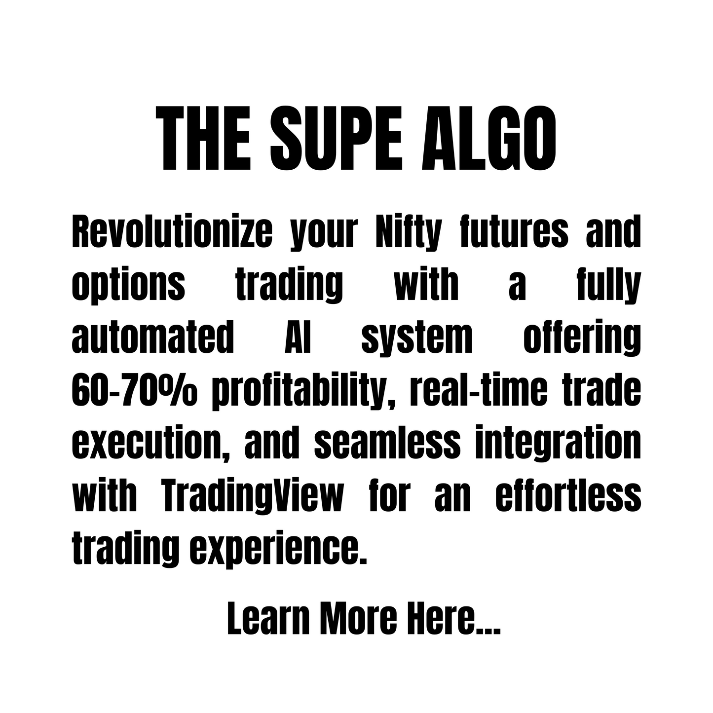 The Supe Algo - Nifty FnO Algorithm